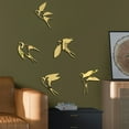 thumbnail image 2 of Tizuqe Acrylic Mirror Bird Wall Sticker Selfs Adhesive Mirror Wall Decors Removable for Living Room Bedroom Bathroom Decoration, 2 of 9