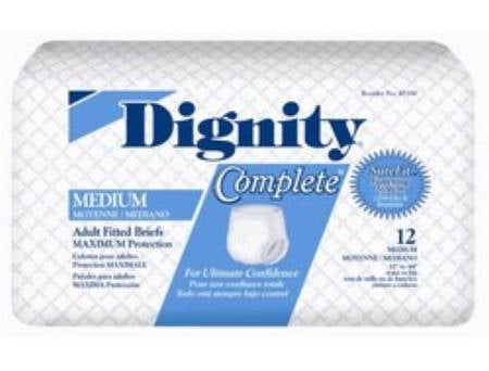 Brief Protective Dignity, Complete Maximum Absorbency - Medium, 32-44 Inch 96 Each