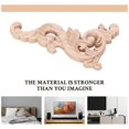 thumbnail image 5 of Wood Carved Decal Corner Onlay Applique Door Wall Decor 12*6cm Unpainted, 5 of 5