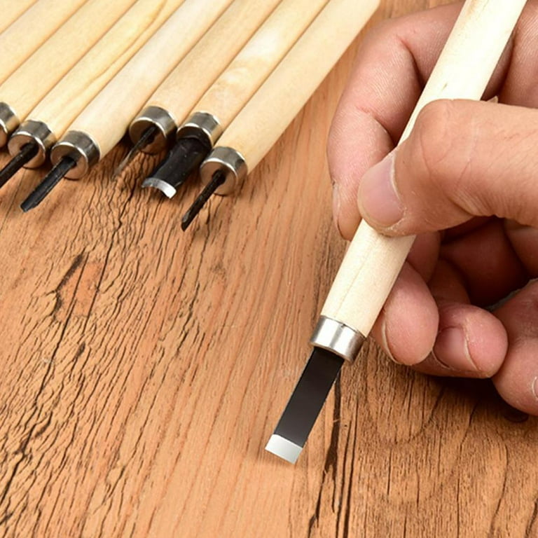 12PCS Wood Chisel Set Wood Carving Chisels Kit Woodworking Hand