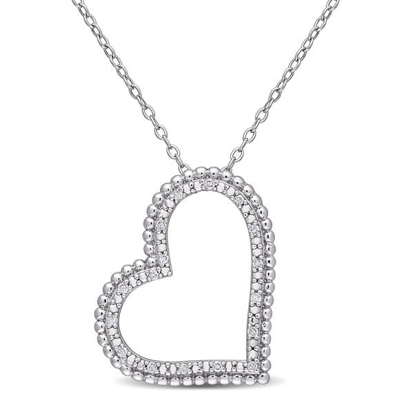 Everly Women's .1CT TW Diamond Sterling Silver Pendant