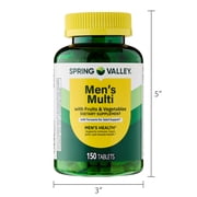 Spring Valley Mens Multi Tablets, 150 Count