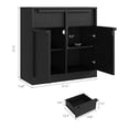 thumbnail image 2 of Modern Multi-Size Sideboard Buffet Cabinet - Wood Grain Panels & Drawer Storage, Perfect for Kitchen/Dining Room, 2 of 7