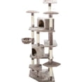 thumbnail image 6 of TRIXIE Roma Senior Plush & Sisal 7-Level 70" Cat Tree with Scratching Posts, Platforms & Cat Toys, Gray, 6 of 9