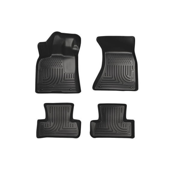 Husky Liners 98821 Weatherbeater Floor Mats Fit 2010-2015 Mercedes-Benz GLK350, 2013-2015 GLK250 - Front/2nd Seat - Black