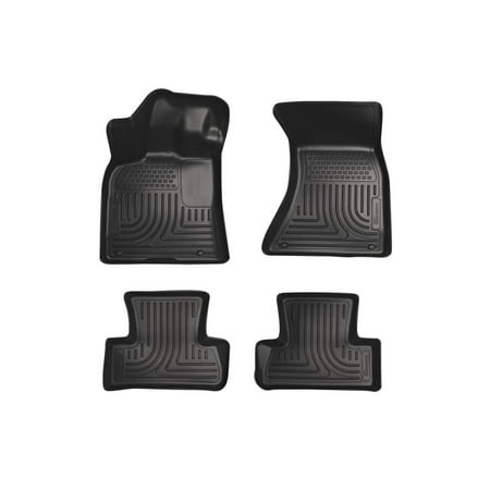 Husky Liners Weatherbeater Floor Mats | Fits 2013 - 2015 Mercedes-Benz GLK250; 2010 - 2015 Mercedes-Benz GLK350 | Front & 2nd Row, 4-pc Black - 98821