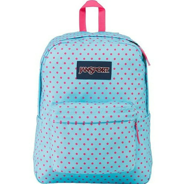 JanSport - JanSport SUPERBREAK School Backpack Blue Topaz / Lipstick ...