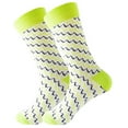 thumbnail image 1 of Dyfzdhu Women Men Personalized Lattice Geometry Printing Socks Colorful Street Tube Socks Casual Crew Socks, 1 of 2