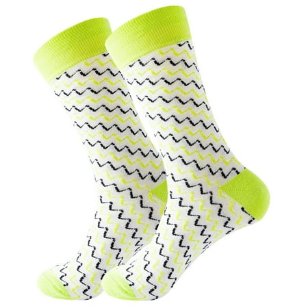 

wofedyo mens socks Adult Unisex Lattice Geometry Printing Colorful Street Personality Medium Socks compression socks men