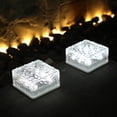 thumbnail image 4 of Luces Con Luces De Ladrillo De Hielo Con Energía Solar Luz De Paisaje Al Aire Libre Con 4 Luces LED, Panel Solar, Para El Patio De Jardín Street, 4 of 7