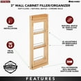 thumbnail image 4 of Rev-A-Shelf Pullout Wall Filler w/ Soft-Close, 30" Height, 432-WFBBSC30-3C, 4 of 12