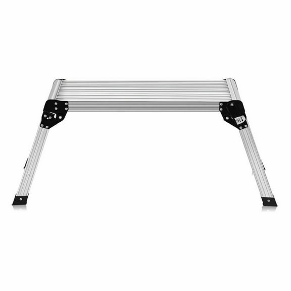 5HD EN131 Aluminum Platform Drywall Step Up Folding Work Bench Stool Ladder New