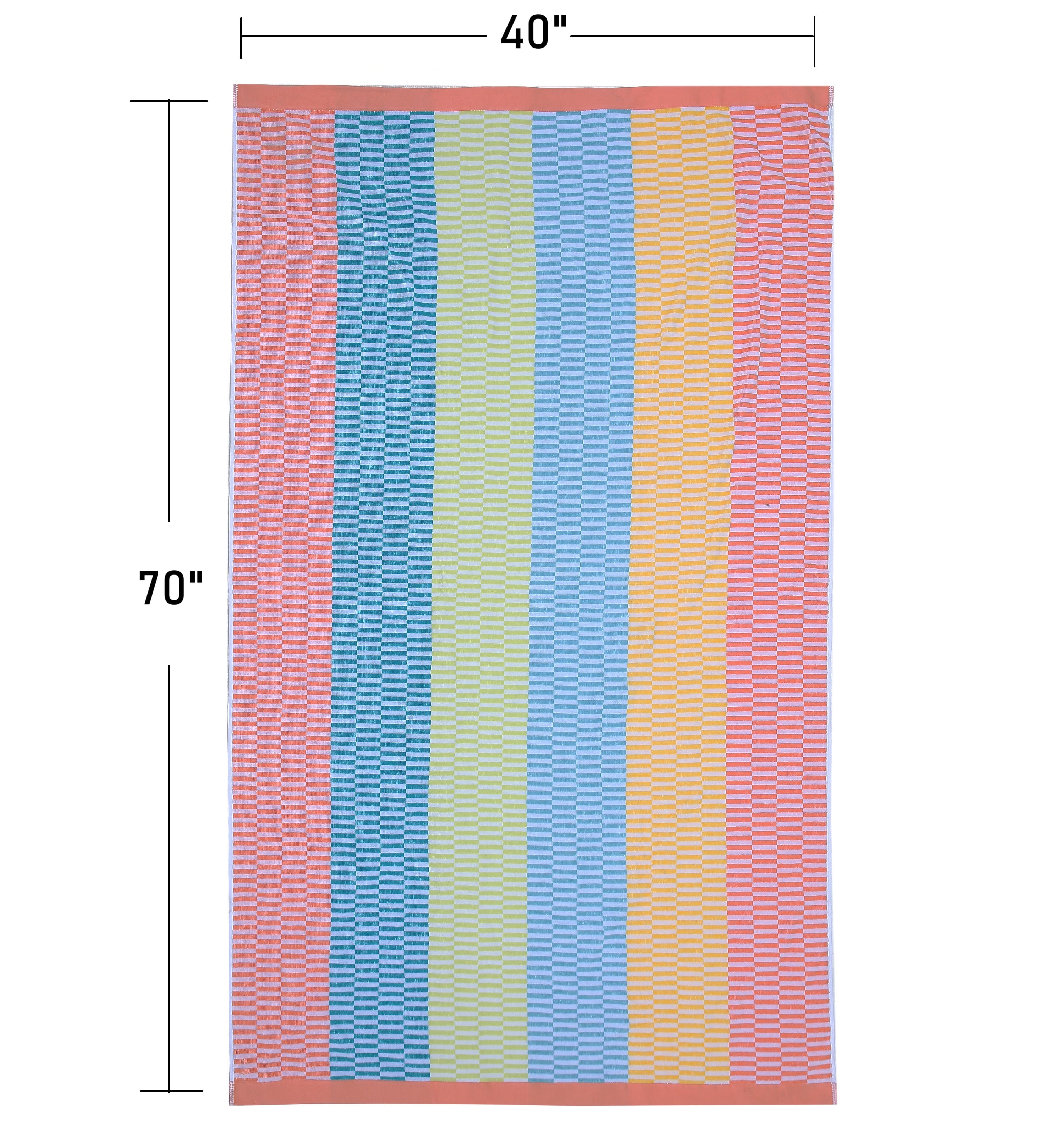 HOMETRENDS Multi Stripe Cotton Beach Towel