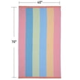 thumbnail image 4 of Serviette de plage en coton Rayures multicolores HOMETRENDS, 4 of 6
