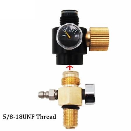 HPA Tank Pin Valve Regulator 0-5000psi 3000psi Input Pressure Paintball