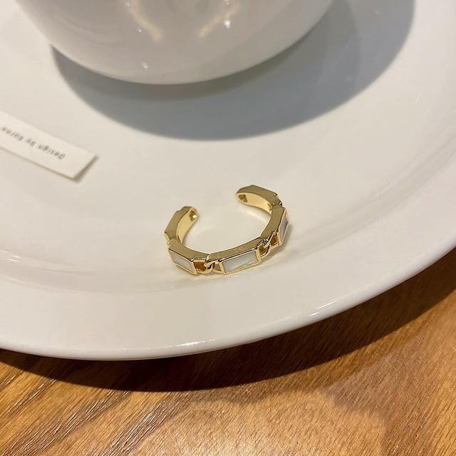 Anillo de perlas de circón para mujer, estilo retro, nicho, luz, lujo, anillo abierto, joyería de mano