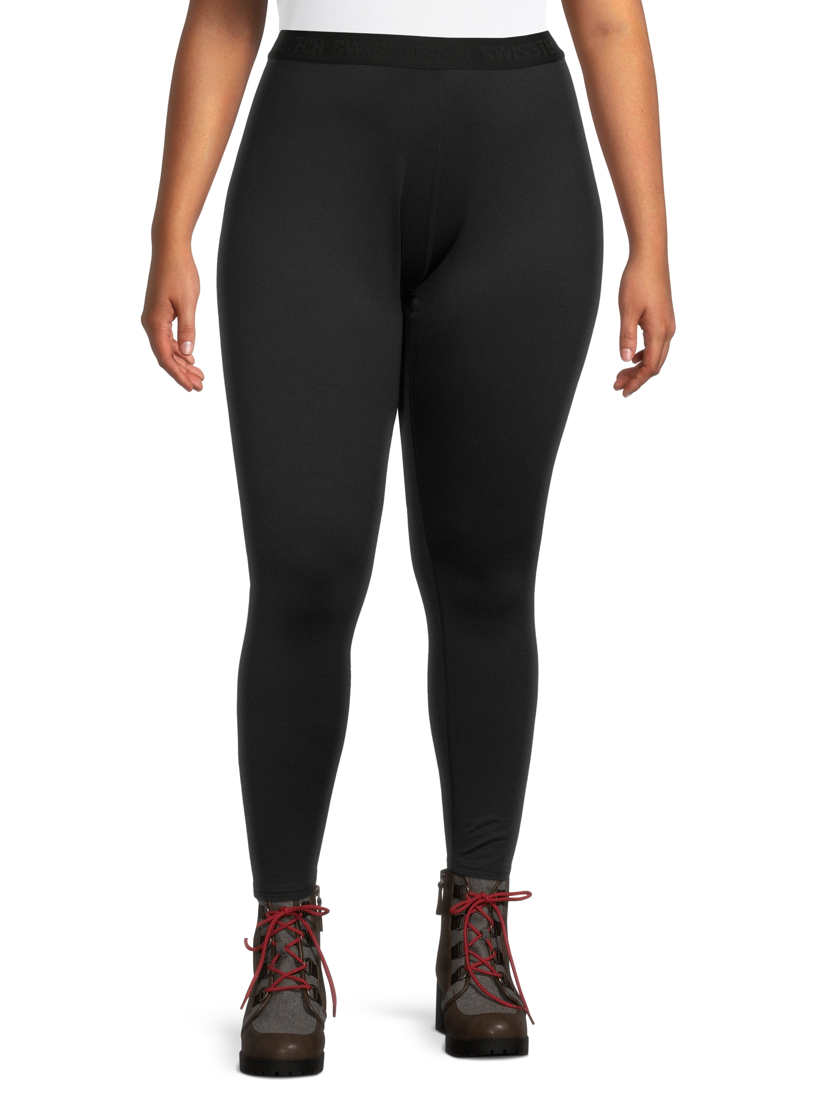 Swiss Tech Women's and Plus 2-Pack Base Layer Bottoms