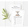 thumbnail image 2 of Inkdotpot 50-PackBaby WordScrambleBaby ShowerGame Cards Gender Neutral Deer Animal Party Supplies-Fun Baby Shower Game Favors, 2 of 6
