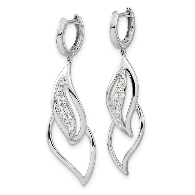 White gold deals earrings walmart
