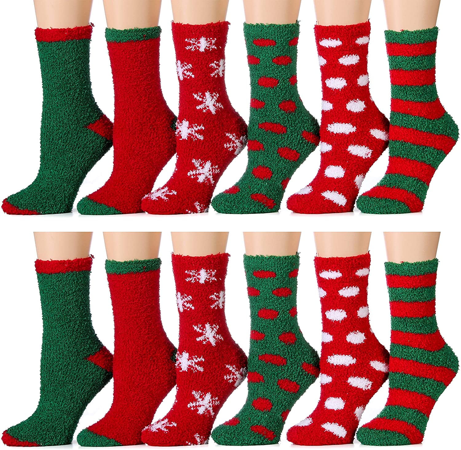 Yacht & Smith Christmas Socks, Novelty Holiday Socks, Fun Colorful