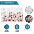 thumbnail image 6 of Red Spring Floral Placemats Set of 8, Elegant Pastoral Flowers Watercolor Placemats for Dining Table, Place Mats for Kitchen Tabletop, Waterproof Wipeable Dining Table Mats Set, 6 of 9
