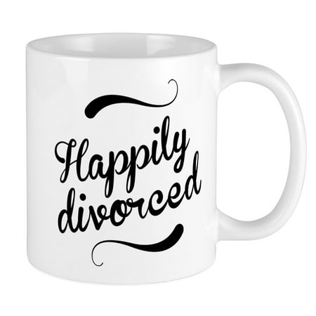 

CafePress - Happily Divorced Mug - Ceramic Coffee Tea Novelty Mug Cup 11 oz