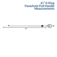 thumbnail image 2 of Ruibeauty 2 Pack Universal Recliner Release Cable Replacement D-Ring Pull Handle Sofa Chair, 2 of 6