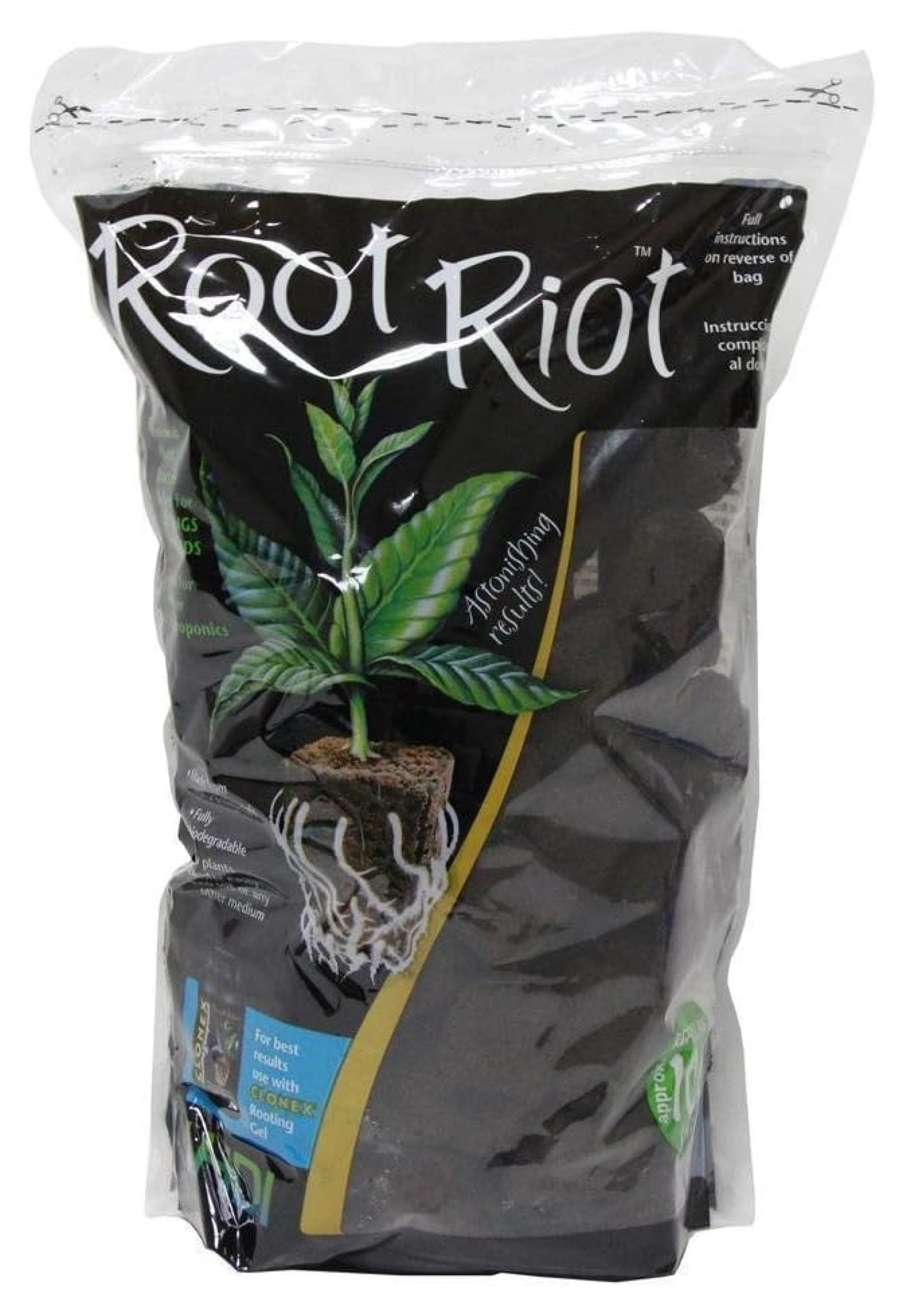 Root Riot 100 Replacement Cubes - organic seed moistened starter plugs supplier_id_thehydrosource, #UGEIO27200783154154