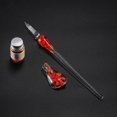 thumbnail image 5 of Grofry Glass Pen Glass Dip Pen Faux Crystal Ink Signature Inside Flower for Writing Art Decor Gift, 5 of 6