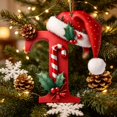 thumbnail image 3 of Qjidjing 1Pc Christmas Initial Letter Ornaments, Acrylic Personalized Letter Hanging Pendants, DIY Trimmings, for Xmas Tree, Winter Holiday Gifts, 3 of 7