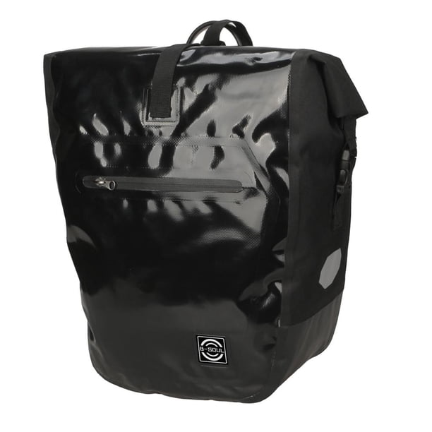 Alforjas de a prueba de agua para , portaequipaje bolsa de sillín, para portátil, portaequipaje bolsa para , Negro DYNWAVEMX Bolsa de bicicleta impermeable