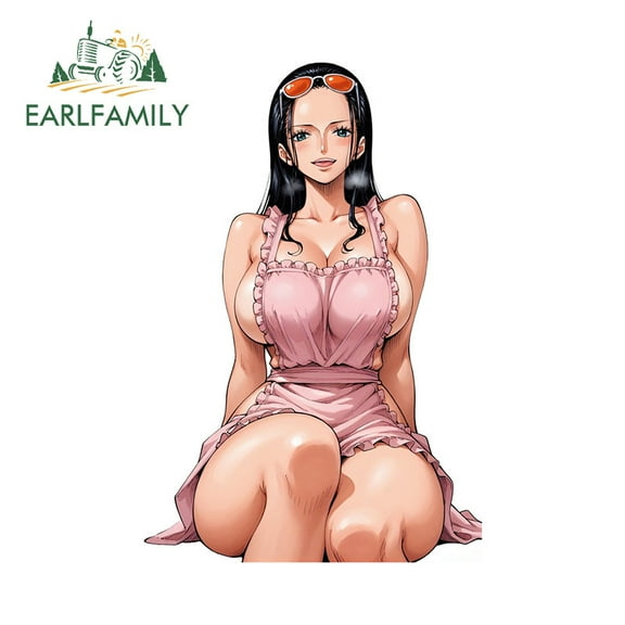 EARLFAMILY 5.1 in Nico Robin Car Stickers Windshield Trunk Motorcycle Surfboard JDM PVC Waterproof Decal Scratch-Proof Car Door Protector
