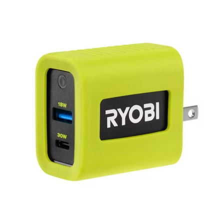 RYOBI 30 Watt USB Wall Charger