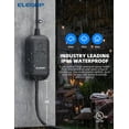 thumbnail image 5 of ELEGRP Smart Plug Outdoor Waterproof IP66, WiFi Plug Compatible with Alexa & Google Assistant, Smart Outdoor Outlet for String Lights, No Hub Required, 400W Max, UL Certified,1 Pack,Black, 5 of 8