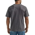 thumbnail image 2 of Wrangler Authentics Men's Short Sleeve Henley Tee, Charcoal Heather, X-Large, 2 of 4