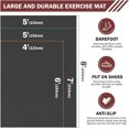 thumbnail image 2 of Extra Large Exercise Mat  6'x4'/7'x5' /8'x5' (6mm) Thick Workout For Home Gym & Garage Flooring Shoe-friendly Non-slip Ultra Durable Mats Workouts, 2 of 8