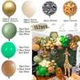 thumbnail image 3 of Kit de arco de guirnalda de globos con diseño de animales de safari en la jungla para fiesta de cumpleaños, diseño de ciervo, decoración para baby shower de niño, globos de látex, suministros, 3 of 5