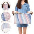 thumbnail image 5 of Yayeee Foldable Storage Basket for Shelves with Handles Waterproof Cloth Bins, Abstract Pink, 5 of 7