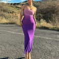 thumbnail image 2 of hotojiny Cocktail Dresses for Women Trendy Gradation Bodycon Maxi Party Club Dresses Stylish Strapless Sleeveless Ruched Tube Dresses, 2 of 7