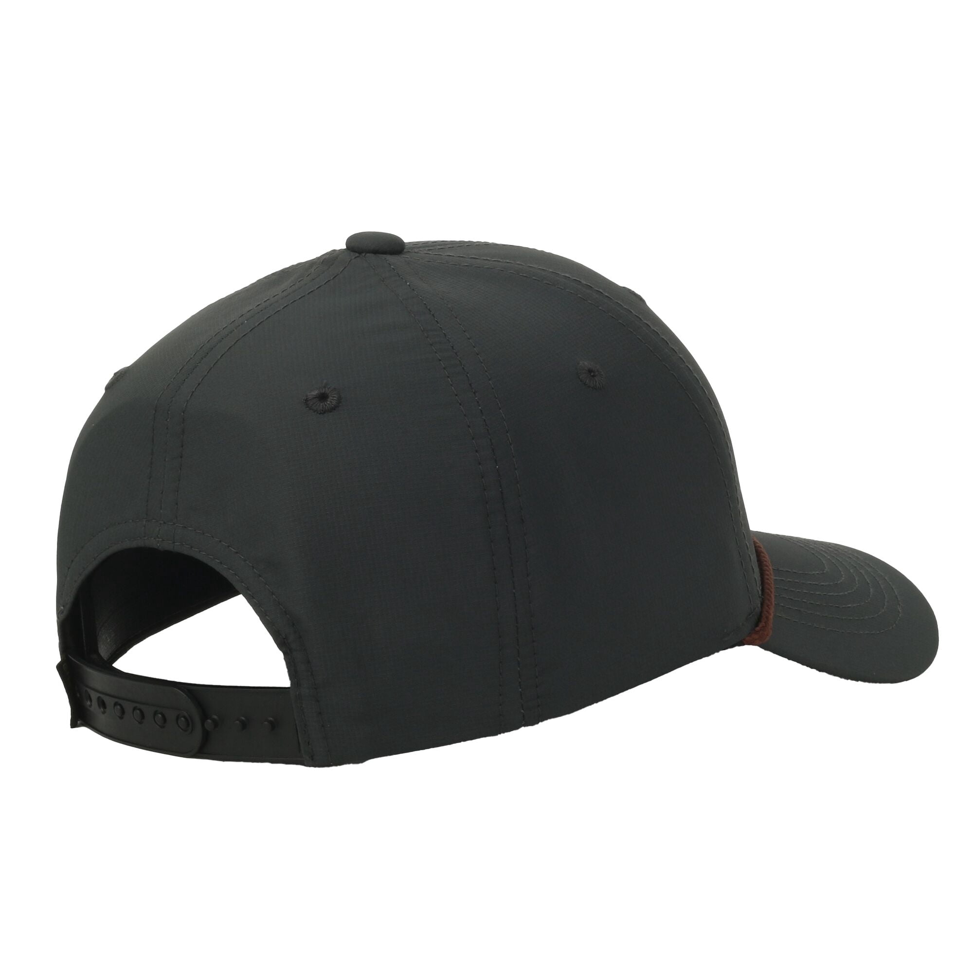 Realtree® Graphite 6-Panel Cap – Structured Full Fabric with Cord, Snapback, One Size