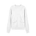 thumbnail image 7 of HOMBOM Crew Neck Sweatshirts for Women Winter with Pockets Hoodless Long Sleeve Basic Sweat Shirts for Young Women Fashion Clothes, 7 of 7
