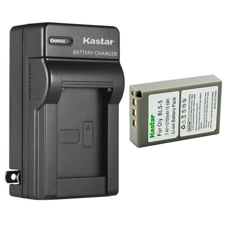 Kastar 1-Pack Battery and AC Wall Charger Replacement for Olympus BLS-5 PS-BLS5 BLS-50 Battery Olympus E-PL5 E-PL6 E-PL7 E-PL8 E-PL10 E-PM1 E-PM2 Stylus 1 Stylus 1s OM-D E-M10 Camera