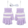 thumbnail image 4 of Penkiiy Women & Men USB Heated Gloves Touchscreen Winter Warm Full Finger Gloves Unisex Anti Slip Gloves for Working Typing White Gloves Purple, 4 of 9
