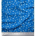 thumbnail image 1 of Soimoi Moss Georgette Fabric Radio Transistor,Guitar & Piano Musical Instrument Print Fabric by The Yard 42 Inch Wide, 1 of 3