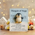 thumbnail image 3 of Acrylic Pocket Hug Cards Uplifting Inspirational Ornament for Home Office Desk Shelf Gift(Penguin), 3 of 6