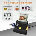 thumbnail image 2 of ZOWEETEK CAC Card Reader Military,Smart Card Reader USB-A Common Access,Compatible with Windows,Mac and Linux, 2 of 6