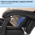 thumbnail image 2 of NOBLEMOOD Black Heated Office Chair w/ 4 Points Massage, Lumbar Support & Footrest for Adult & Child, 2 of 7