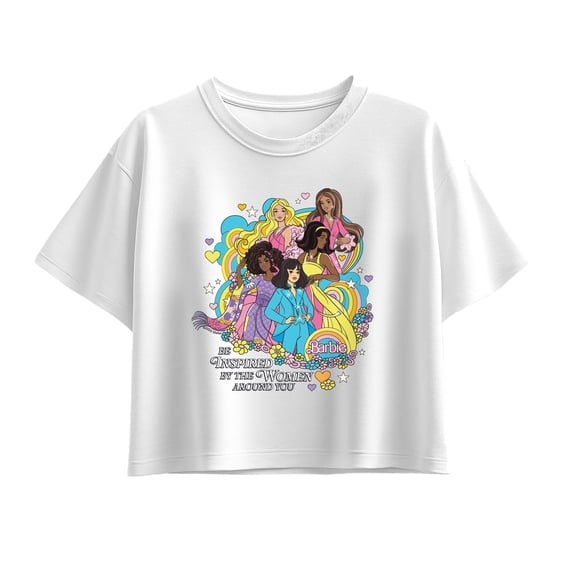 Barbie - 70s Barbies - Youth Girls Boxy T-Shirt