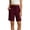 Wine, variant on Only Moment Womens Shorts Blended Fabric High Waisted Work Travel Pants with Pockets Stretchy Business Casual Slacks Yoga Shorts with Pockets for Wowomen Purple,S