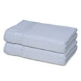 thumbnail image 3 of Melissa Linen, Bath Towels (Set of 2) Quick Dry Soft and Absorbent Cotton, Bathroom Towels, White, 3 of 10
